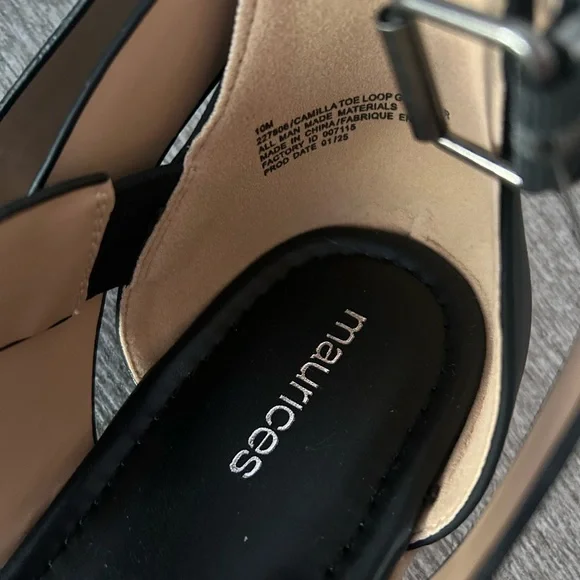 Maurices Elegant Black Sandals - Picture 6 of 8
